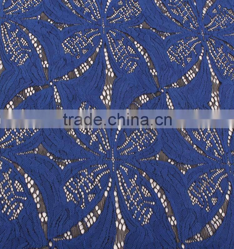 China supplier offer big flower french lace design for evening dress