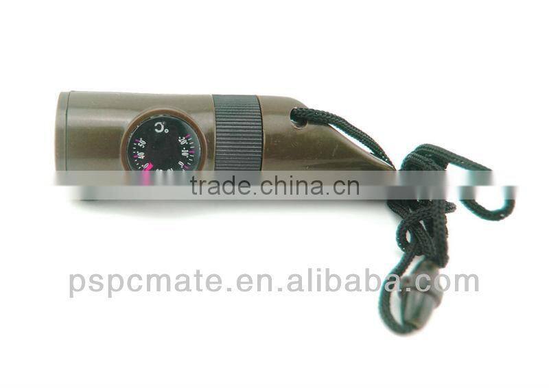 new promotional whistles with led light and compass