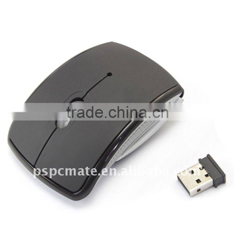 2.4ghz usb wireless mouse folding arc mouse