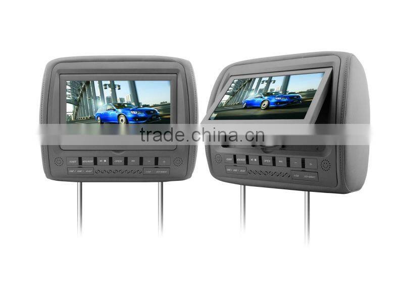 9" Headrest DVD Player With FM Transmitter And Hanstar New TFT LCD