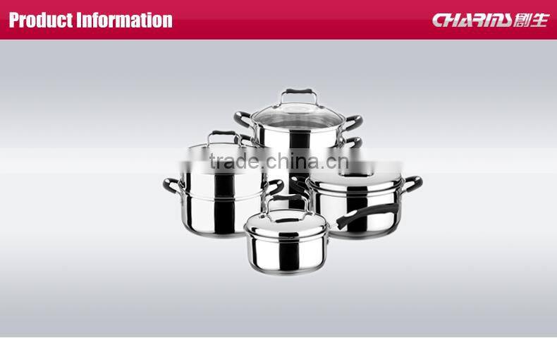 Charms thermometer german stainless steel cookware set eco friendly