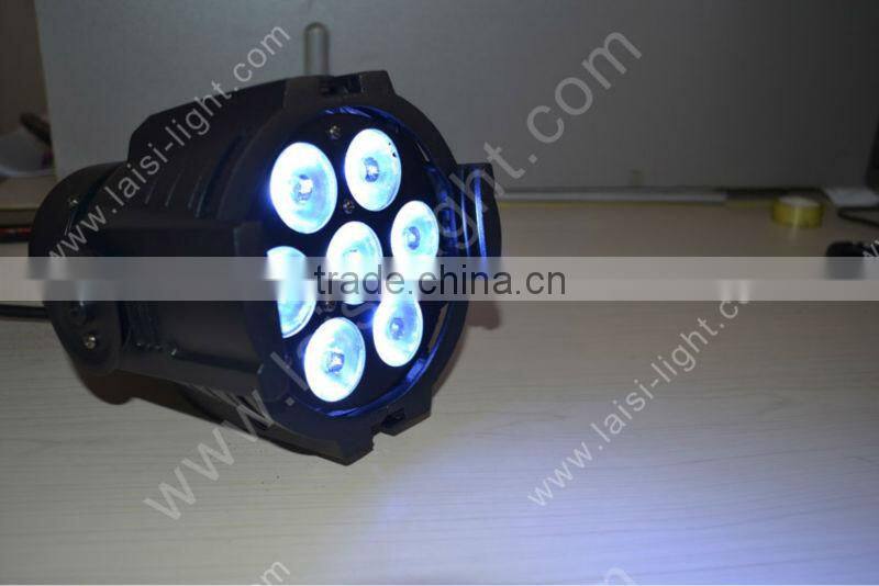 LED Par 7X9W RGBW+UV 4in1 stage par can