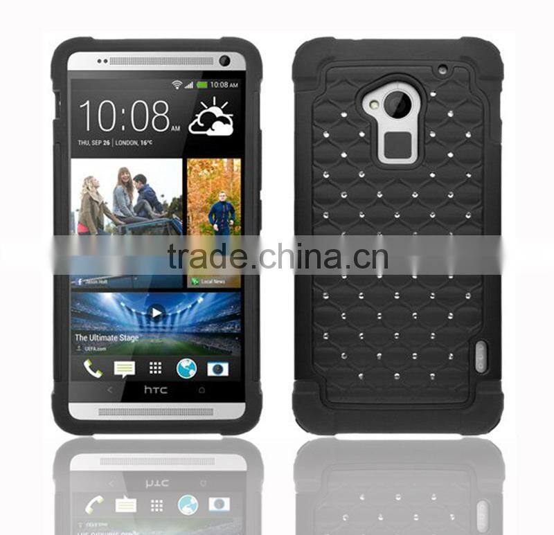 2015 New splendid Luxury Deluxe crystal Case for HTC One Max T6