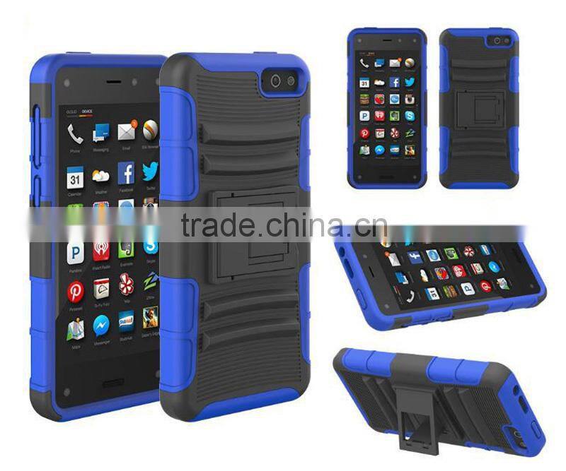 Rugged protective holster case for Amazon Fire phone belt clip cover