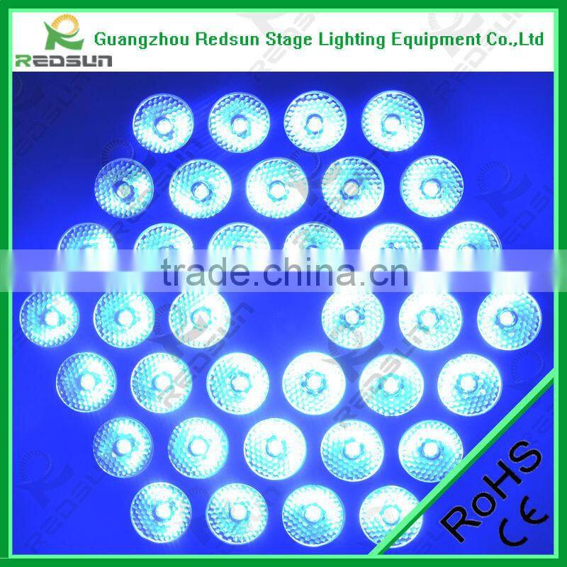 Lowest price !!!High quality Elation Design 36pcs3W RGB +amber Tri Par Can Flat Light