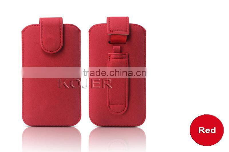 leather phone pouch case for smartphone