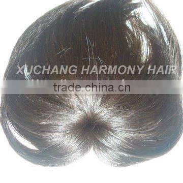 Quality clip-on human hair bang, more colors always on stock