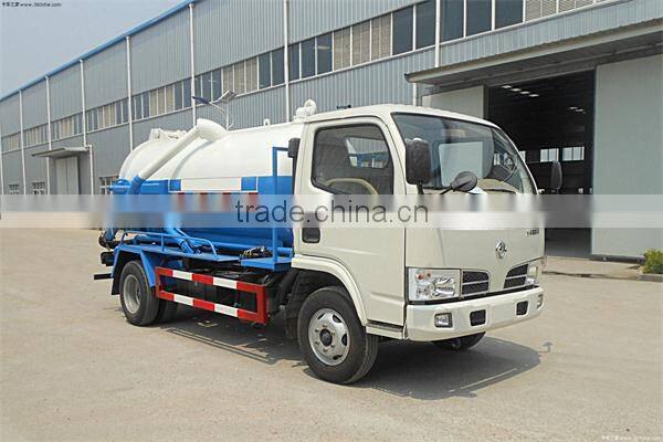 facture sale 5000L sewage suction tank truck ,sewage suction tanker truck