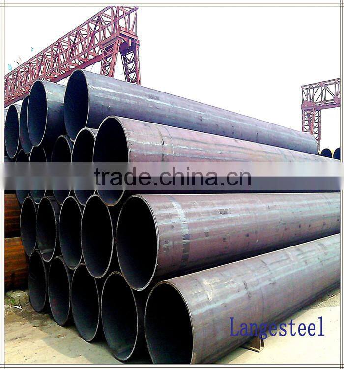 ERW round steel pipes black or oiled steel round tube