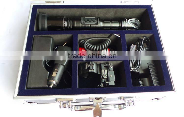 Green tactical laser flashlight for rifles or other long guns