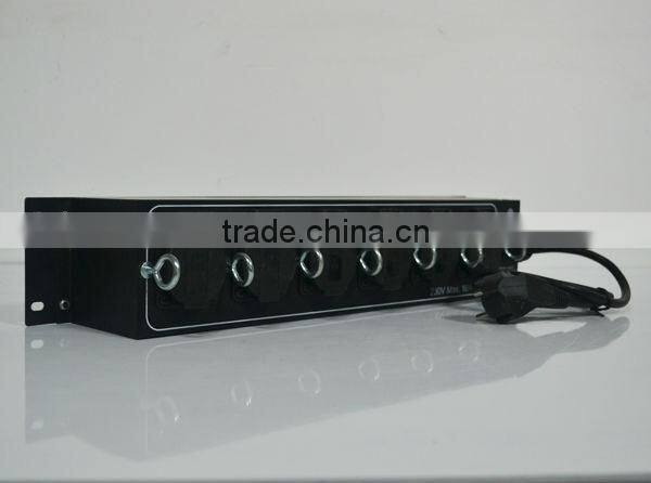 professional 6 channels stage light power mixing console seperate switch control power distribution board