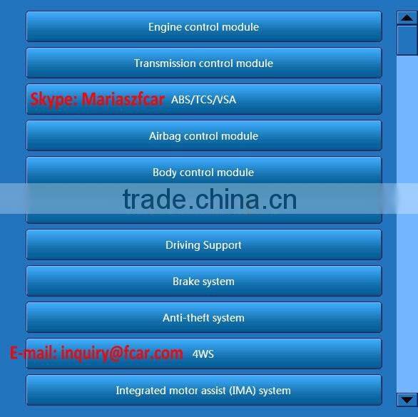 Factory price automotive diagnostic scanner FCAR F3S-W for global gasoline cars---Japan, Europe, China, America,etc