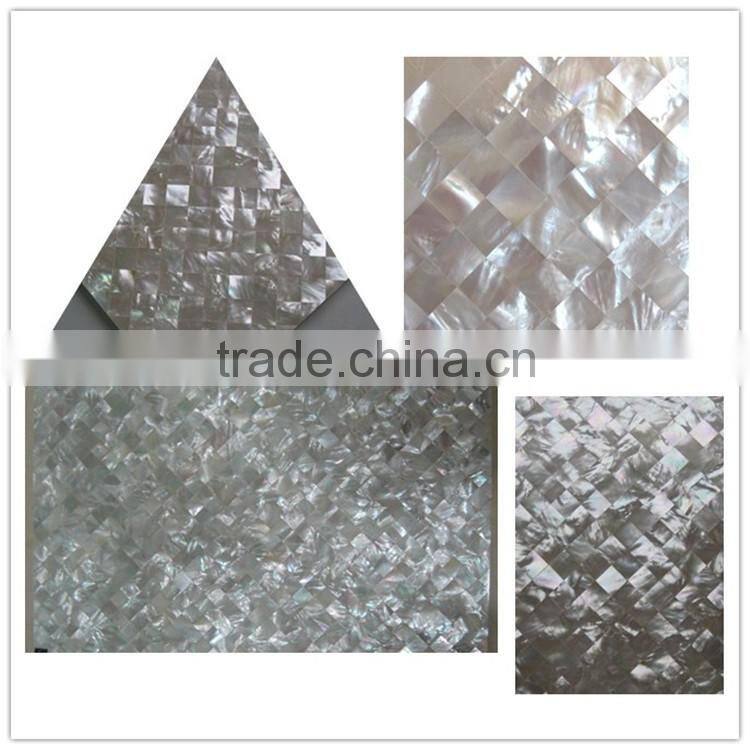 natural square seamless whitelip mother of pearl shell mosaic wall tiles