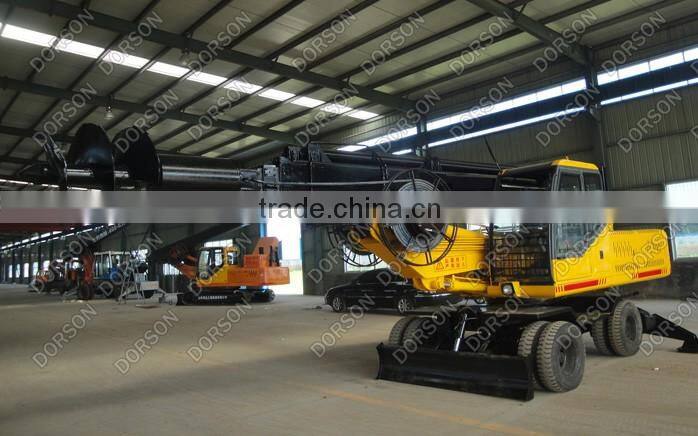 wheel rotary drilling rig for soil, clay layer, fill soil, powder soil etc