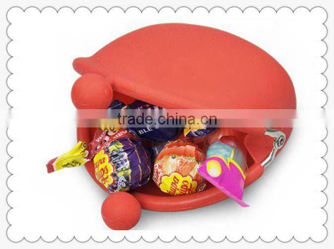 Top brand promotion silicone small custom design coin purse