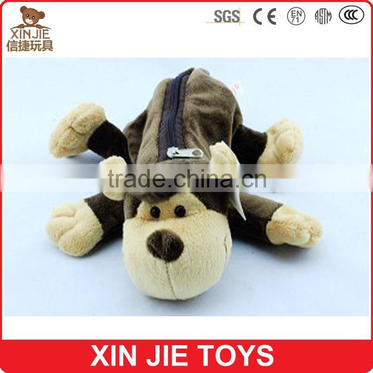 CE standard kids plush pencil bag