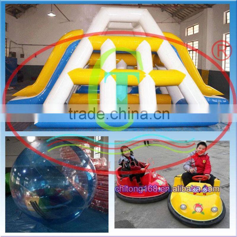Inflatable Double Lane Water Seesaw For Sale