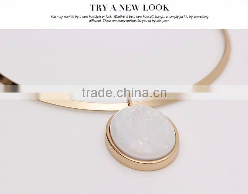 New Design Fashion Crystal Necklaces Women Luxury Statement Diamond Necklace Jewelry SKA8465