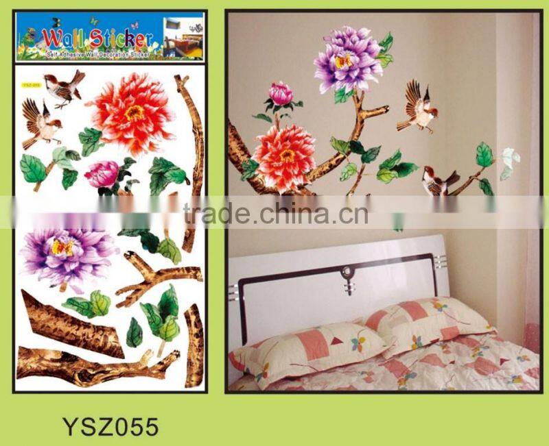 UV Printing wall sticker,3d wall sticker,3d butterfly wall sticker
