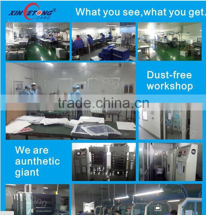 CMYK Printing 85.5x54mm PVC key tag Combo Cards for Door Control