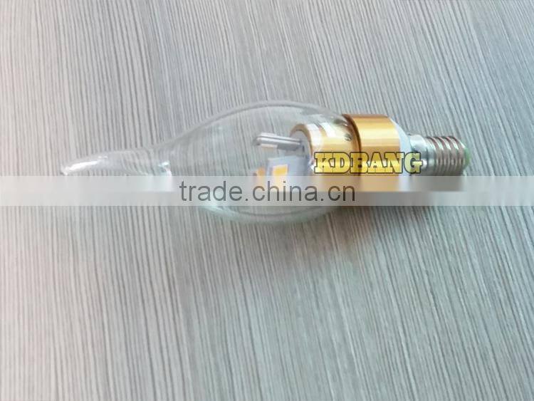 Alibaba factory wholesale e14 3w led candle bulb