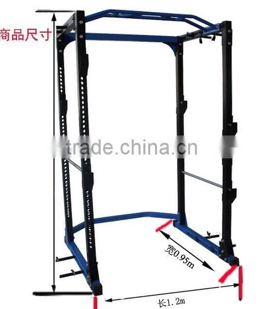 GYM EQUIPMENT POWER RACK WITH BAND PEGS DIP HANDELS