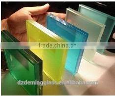 5mm,6mm,10mm colored laminated glass for sale with ISO9001