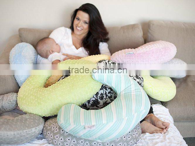 New Coming Modern Design Multifunction Minky Smooth Baby Nursing Pillow