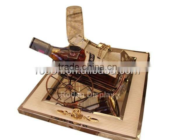Brand Advertising Promotion Wine Glass Rack Led Alcohol Display Stand