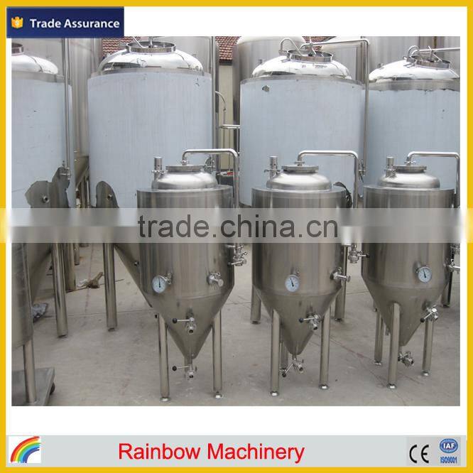 stainless steel conical fermenter/home brew conical fermenter/jacketed large beer fermenter