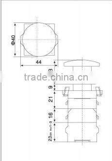 LA110-A2-MD1 220V Industrial IP65 Plastic Push Button Switch