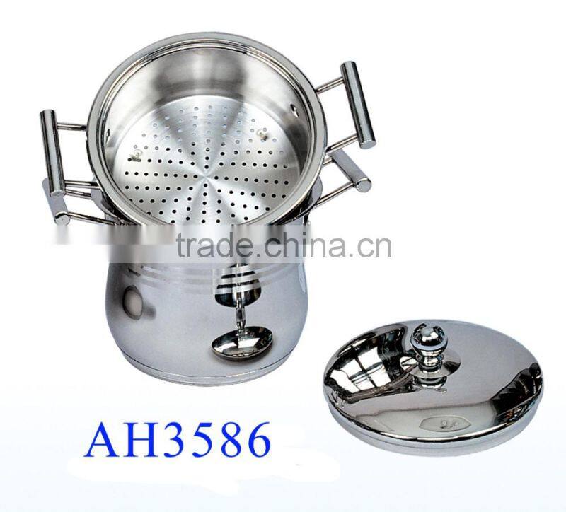 AH3594 sainless steel double boiler ( steamer set )
