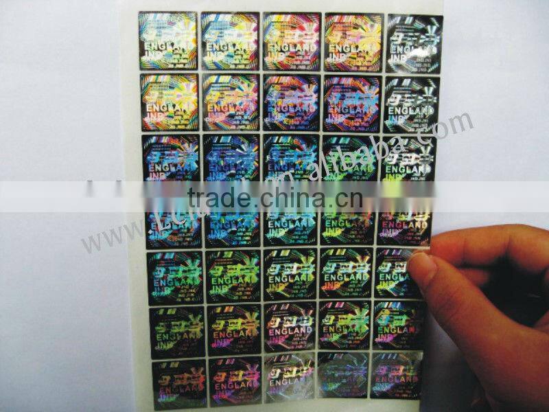 fancy and self-adhesive label laser sticker