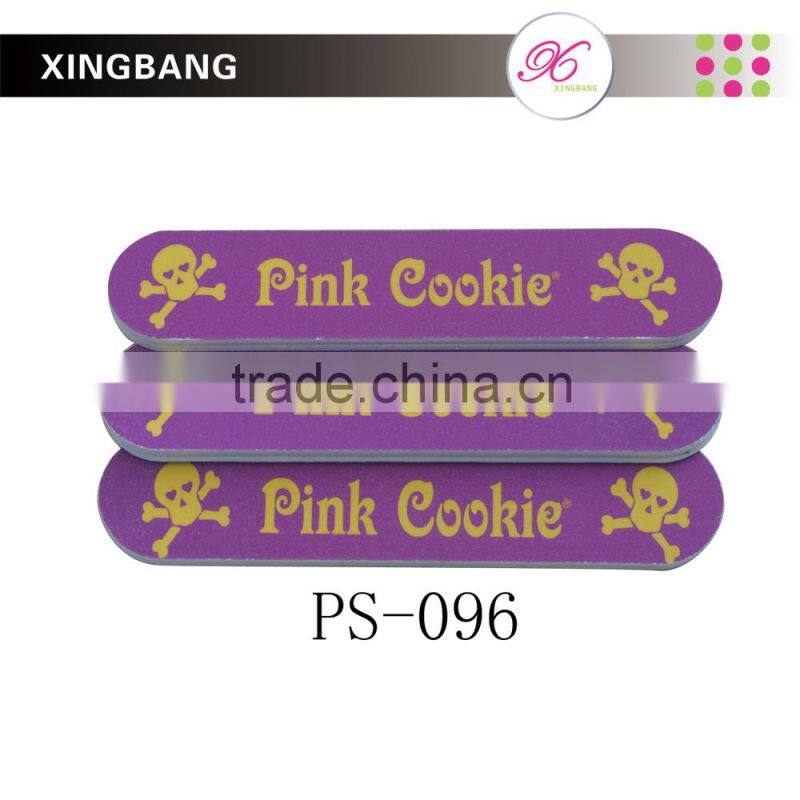 vibrant nail file, emery board file for nail care with checked design