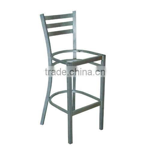Vintage Industrial Stripped and Polished Meta French Style Cafe Bar Stool