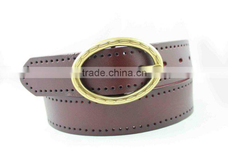 Ever Classic Men's Geniune Leather Belt Veg Tanned Full Grain Leather Belt Waist Belt