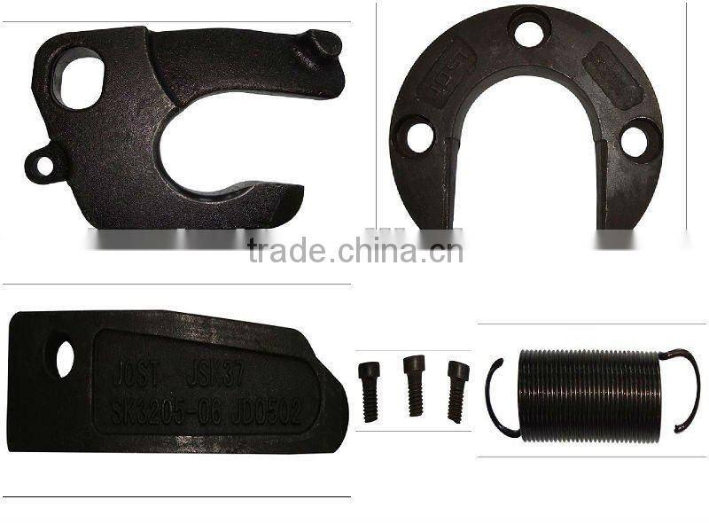 Steel cast fifth wheel coupling for semi truck and tractor trailer parts