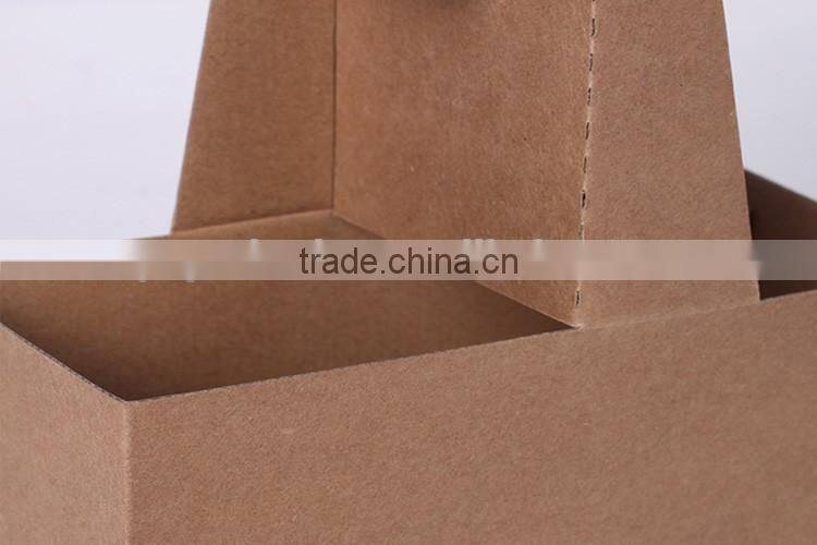 wholesale high quality take away paper cup carrier tray holder corrugated paper material