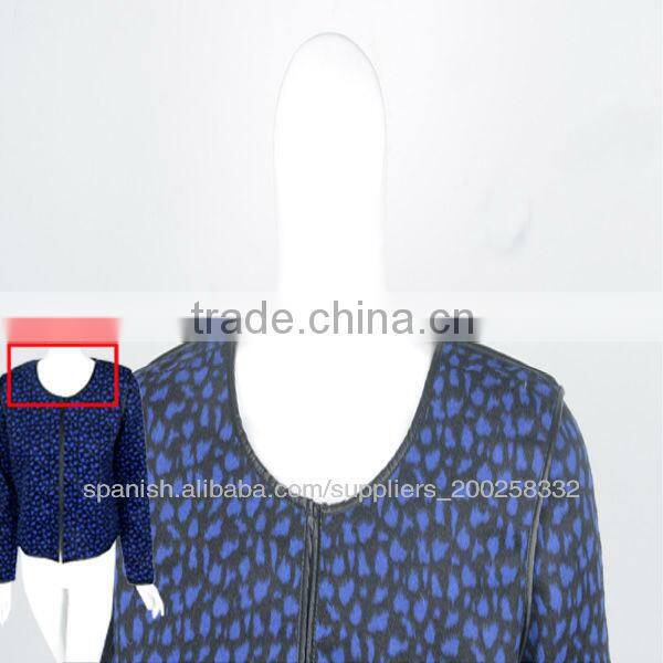 newest popular style autumn blue coat for ladies