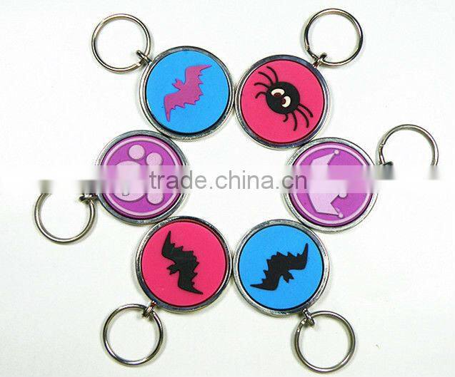Soft PVC dog key chain key ring. flexible key chain waterproof pet accessories, Dog tag, pet tag, ID tag ,name tag