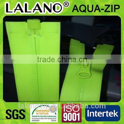 NO.7 open end seamless zipper for mattress cover with neon green fashion color