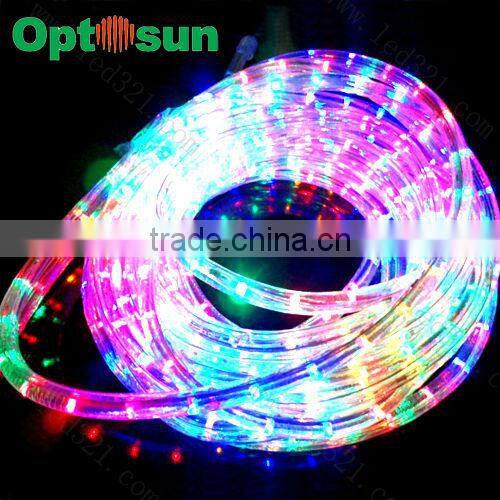 CE RoHS decoration Wateproof DC12V 24V AC120V 220V remote control led led rope light manufactures in china