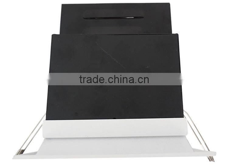 new design professional dimbal square 12w 15w cob led grille downlight