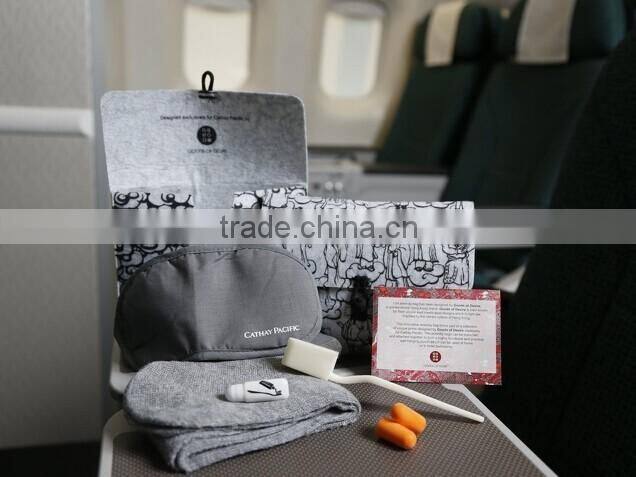 Cheap promotional air travel amenity kit