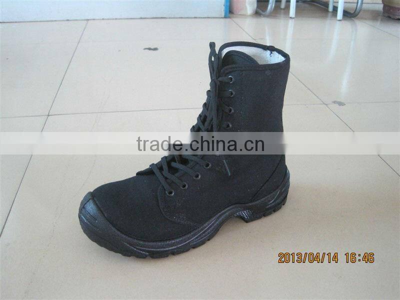 steel toe canvas boots