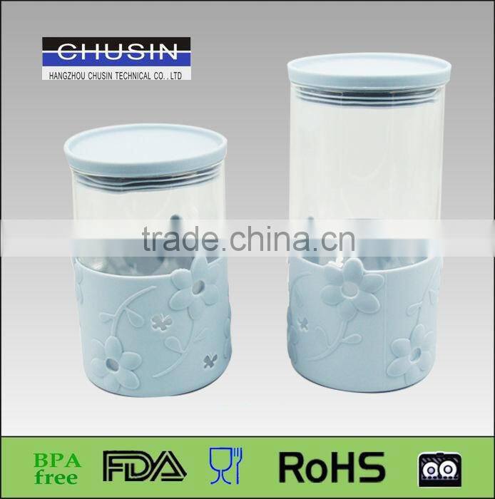 35OZ Wholesale borosilicate food can glass jar