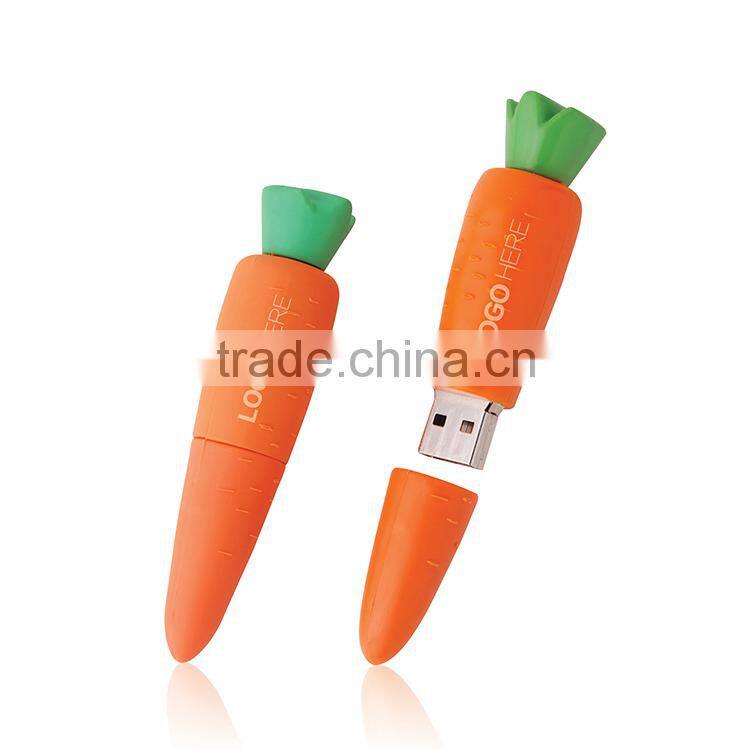 Carrot usb flash drive cheap usb flash 8gb pvc usb stick