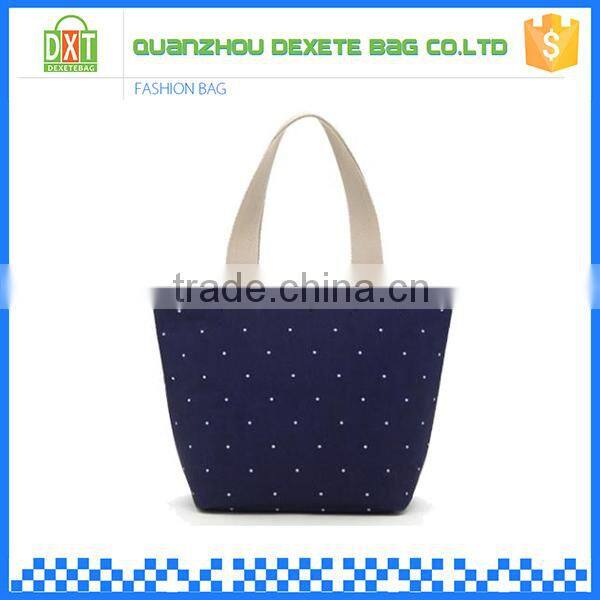 High quality polyester drak blue tote boy diaper bag