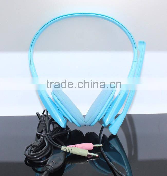 2016 cheap wired computer headphone with microphone,OEM order available