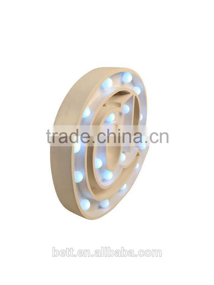 The Peace mark symbol led sign light with the battery